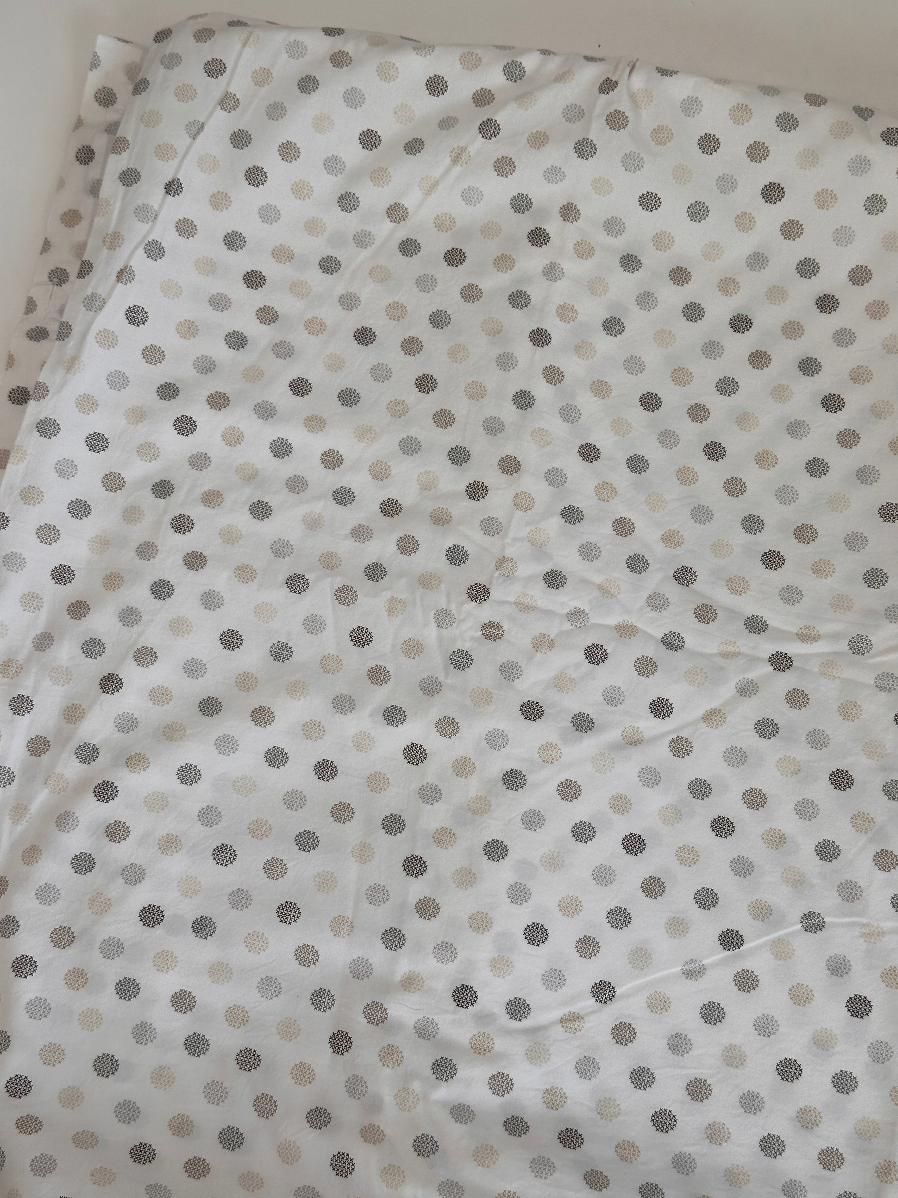 Tan Cross Dots  - Modern Fabric - Size: 84"x120"