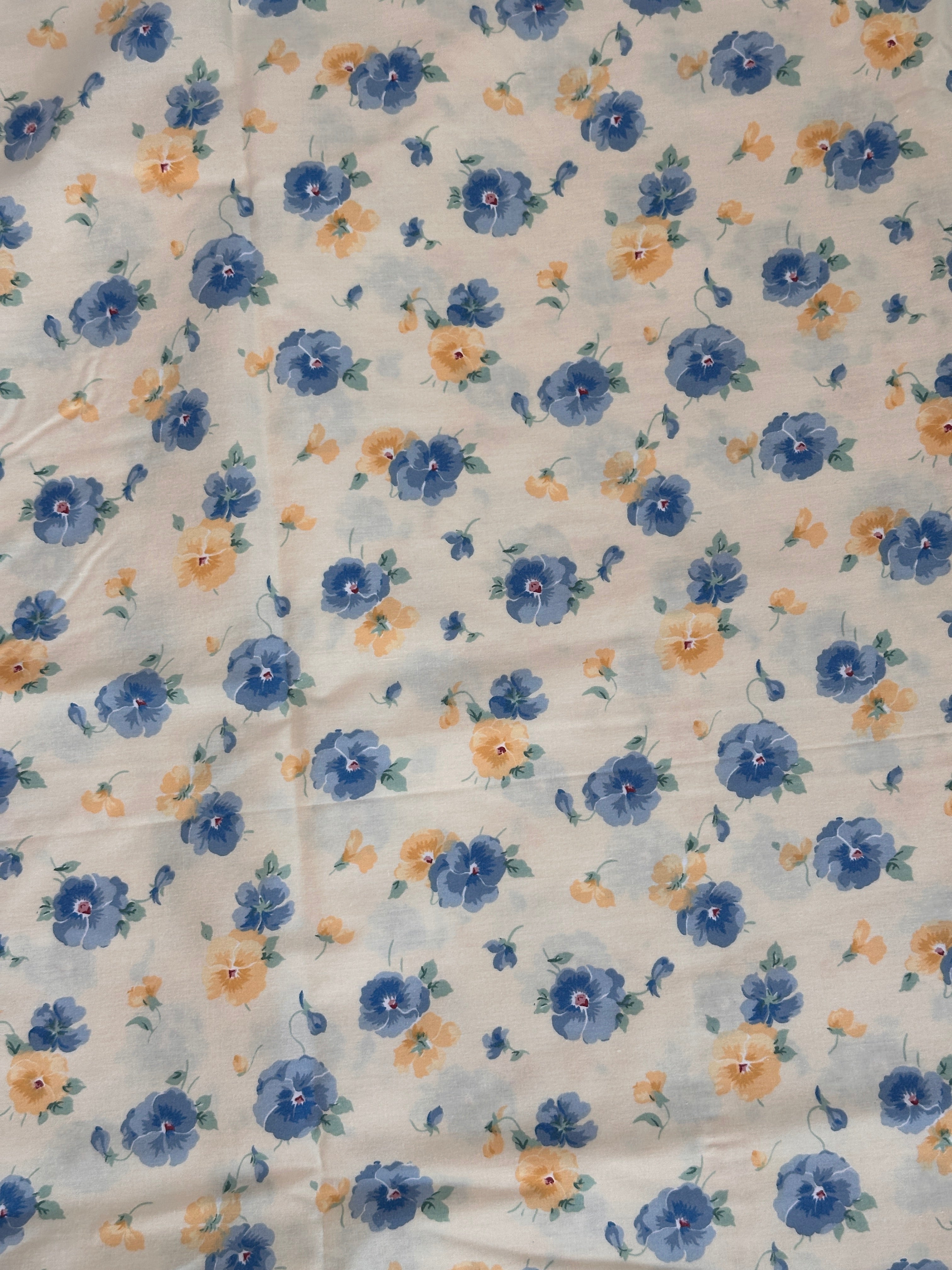 Blue 8 - Vintage Fabric - Size: Multiple Sizes