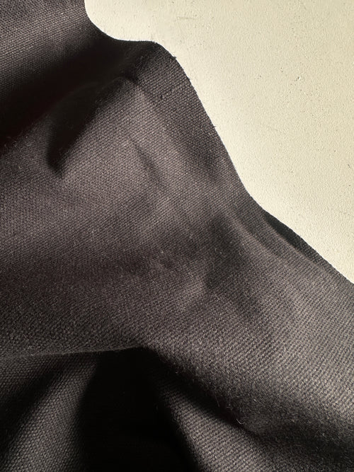 100% Recycled Cotton Canvas - BLACK - 10oz.